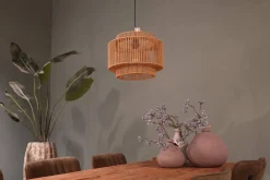 Lampa wisząca Boho papierowa 38x38x128cm (55697-017) - DIJK