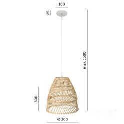 Lampa wisząca BOHO RANGO 1xE27 Kobi Design (002163KOB) - KOBI LIGHT