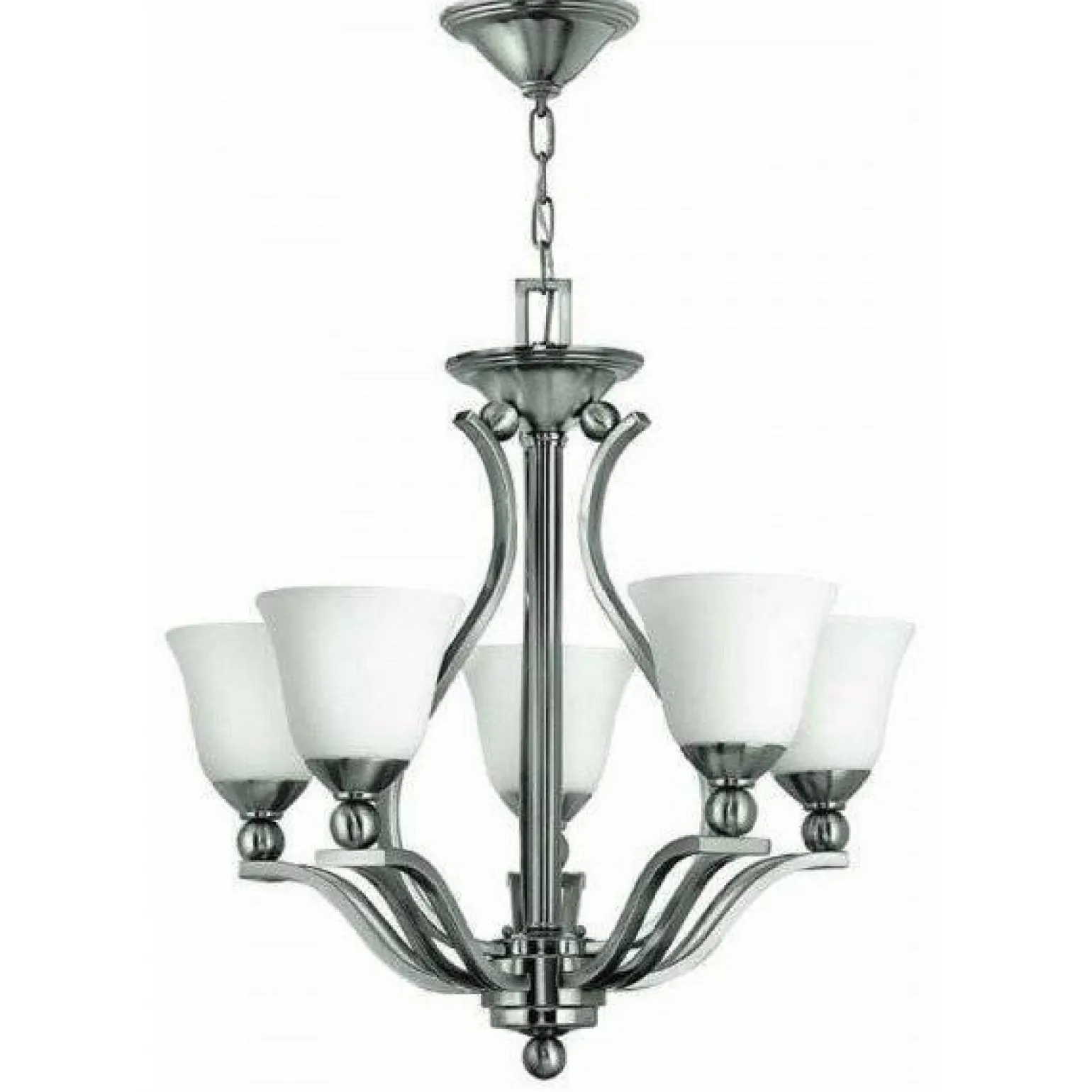 Lampa wisząca BOLLA kol. NIKIEL (HK/BOLLA5) - Hinkley - Elstead Lighting - żyrandol