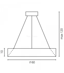 Lampa wisząca BonBon 60 (67793) Ramko - żyrandol
