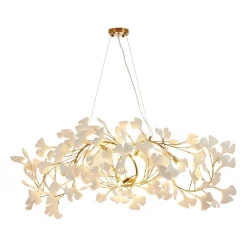 Lampa wisząca BOTANIKA WAVE złoto biała 125 cm (XY080P-120) - Step into Design