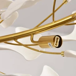 Lampa wisząca BOTANIKA złoto biała 80 cm (XY080P-80) - Step into Design