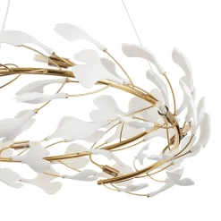 Lampa wisząca BOTANIKA złoto biała 80 cm (XY080P-80) - Step into Design