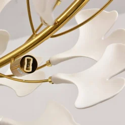 Lampa wisząca BOTANIKA złoto biała 100 cm (XY080P-100) - Step into Design