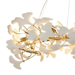 Lampa wisząca BOTANIKA złoto biała 100 cm (XY080P-100) - Step into Design