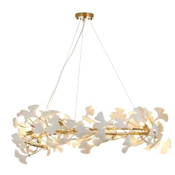 Lampa wisząca BOTANIKA złoto biała 100 cm (XY080P-100) - Step into Design