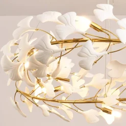 Lampa wisząca BOTANIKA złoto biała 100 cm (XY080P-100) - Step into Design