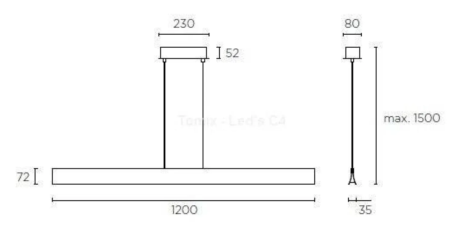 Lampa wisząca BRAVO złota (00-4925-F5-M1) -GROK- Leds-C4 - żyrandol