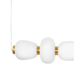 Lampa wisząca BRILLA-6 LED biało-złota 125 cm (ST-CP241210-6L GOLD) - Step into Design