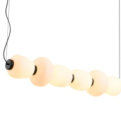 Lampa wisząca BRILLA LED biało-czarna 125 cm (ST-CP241210-6L BLACK WHITE) - Step into Design