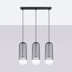 Lampa wisząca BRINA 3L czarna (SL.1334) - Sollux Lighting