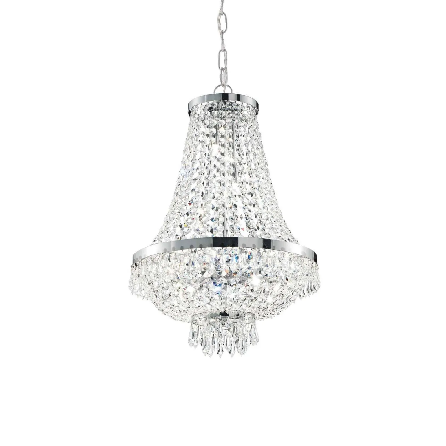 Lampa wisząca CAESAR SP6 Chrom (033532) Ideal Lux - żyrandol