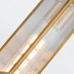 Lampa wisząca Cairo - 1 źródło światła - Vintage mosiądz (QN-CAIRO-1P-VBS-CR) - Quintiesse