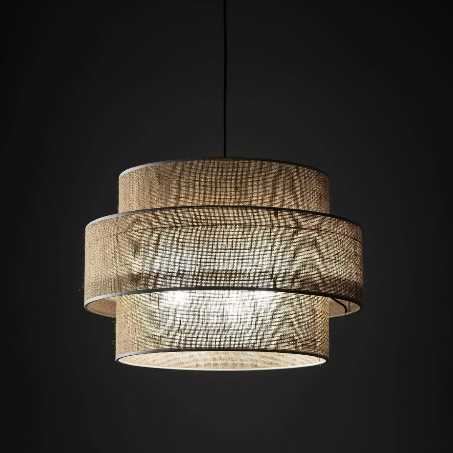 Lampa wisząca CALISTO JUTA 3 PŁ Ø 50 (5402) - TK Lighting