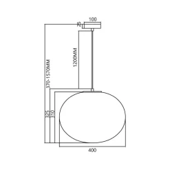 Lampa wisząca CAMPANIA 1xE27 (ML0341) - Milagro