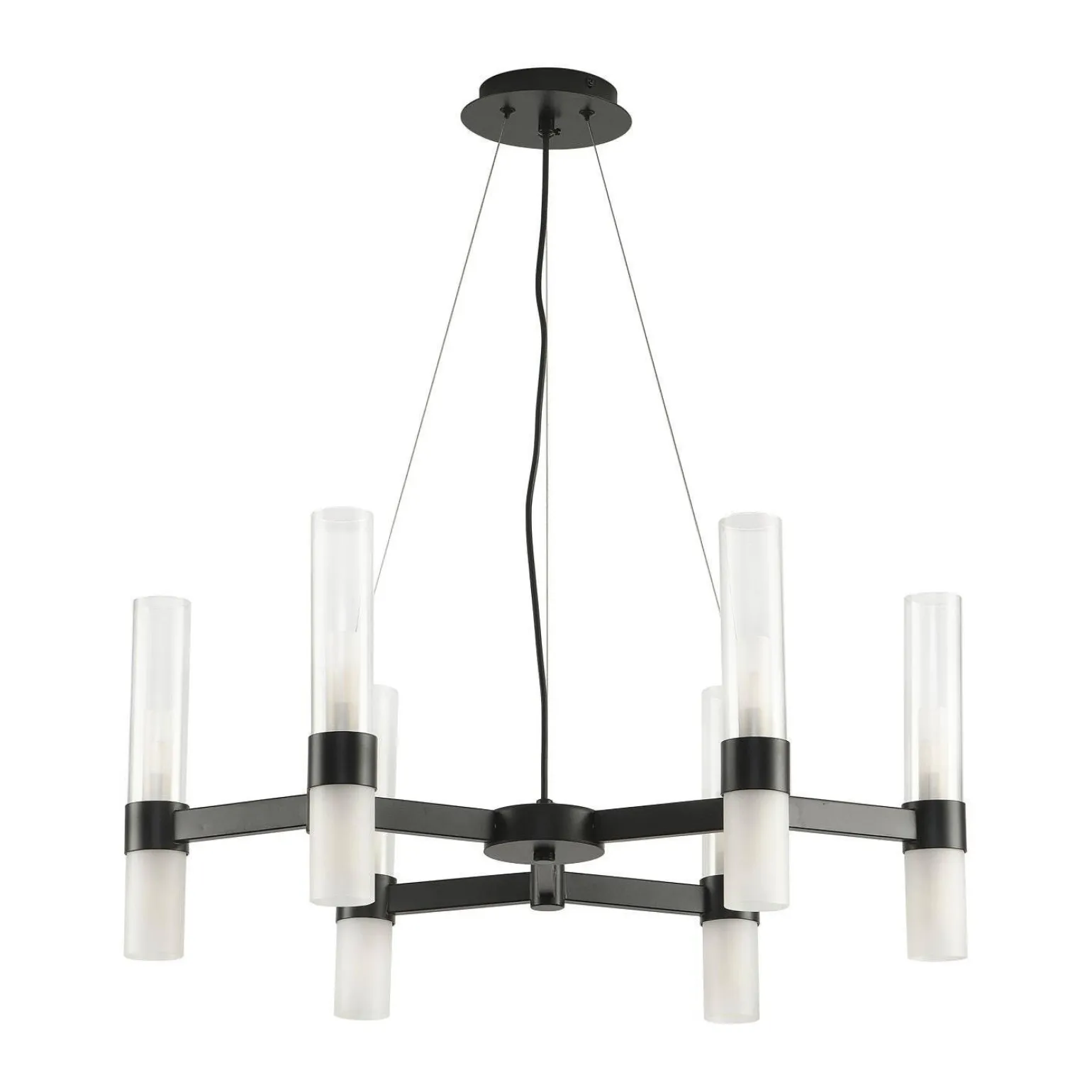 Lampa wisząca CANDELA-6 czarna 70 cm (DN1505-6 black) - Step into Design