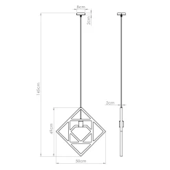 Lampa wisząca CARO (SL.1757) - Sollux Lighting
