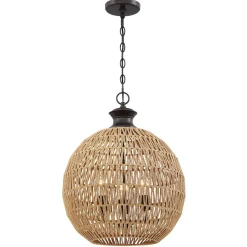 Lampa wisząca Casablanca - 3 źródła światła - Palladiański brąz (QZ-CASABLANCA-3P-PBZ) - Elstead Lighting