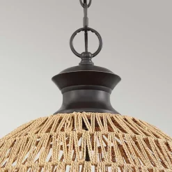 Lampa wisząca Casablanca - 3 źródła światła - Palladiański brąz (QZ-CASABLANCA-3P-PBZ) - Elstead Lighting