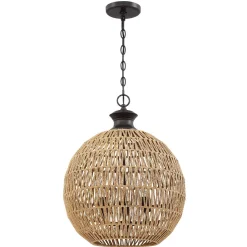 Lampa wisząca Casablanca - 3 źródła światła - Palladiański brąz (QZ-CASABLANCA-3P-PBZ) - Elstead Lighting