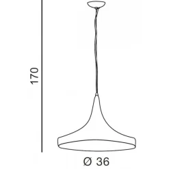 Lampa wisząca CHINK biała/złota (LP6002-LWH/GO Azzardo) - żyrandol
