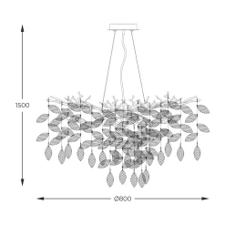 Lampa wisząca CINDY chrom (MD4115-1-ECN) - Zuma Line