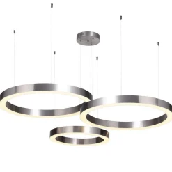 Lampa wisząca Circle 40+60+60 LED ściemniana (ST-8848-40+60+60 nickel) - Step into Design