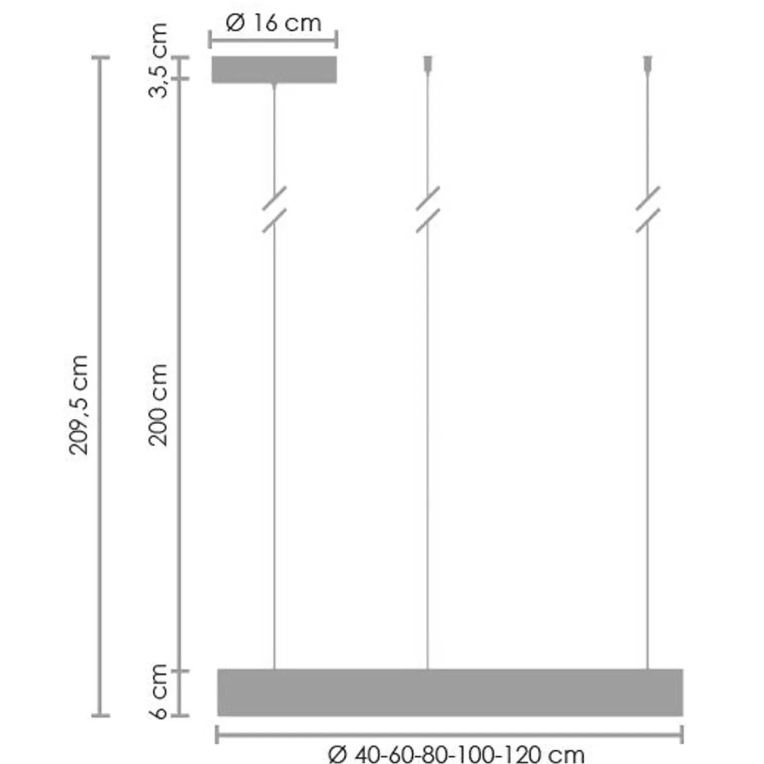 Lampa wisząca CIRCLE 120 LED ściemniana (ST-8848-120 NICKEL) - Step into Design