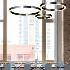 Lampa wisząca CIRCLE 120 LED ściemniana (ST-8848-120 NICKEL) - Step into Design