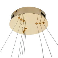 Lampa wisząca CIRCLE SLIM 40+60+80 LED złoty 40 cm + 60 cm + 80 cm (ST-10112P-3) - Step into Design