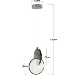 Lampa wisząca Circlo LED CCT chrom (LP-1311/1P CH) - Light Prestige