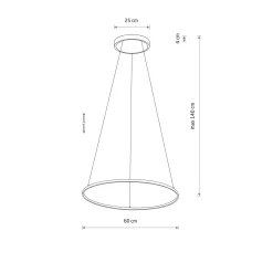 Lampa wisząca CIRCOLO LED M 4000k (10862) - Nowodvorski