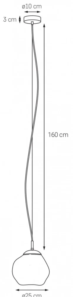 Lampa wisząca CLOE średnica 25 (11061105) - KASPA
