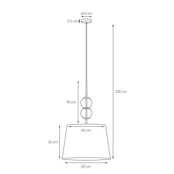 Lampa wisząca COCO rozm. L (11108102) - Kaspa