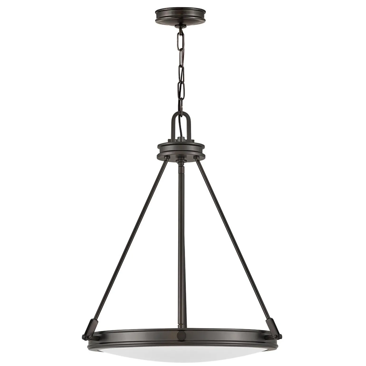 Lampa wisząca Collier - 4 źródła światła - Zgaszona czerń (HK-COLLIER-P-BX) - Elstead Lighting