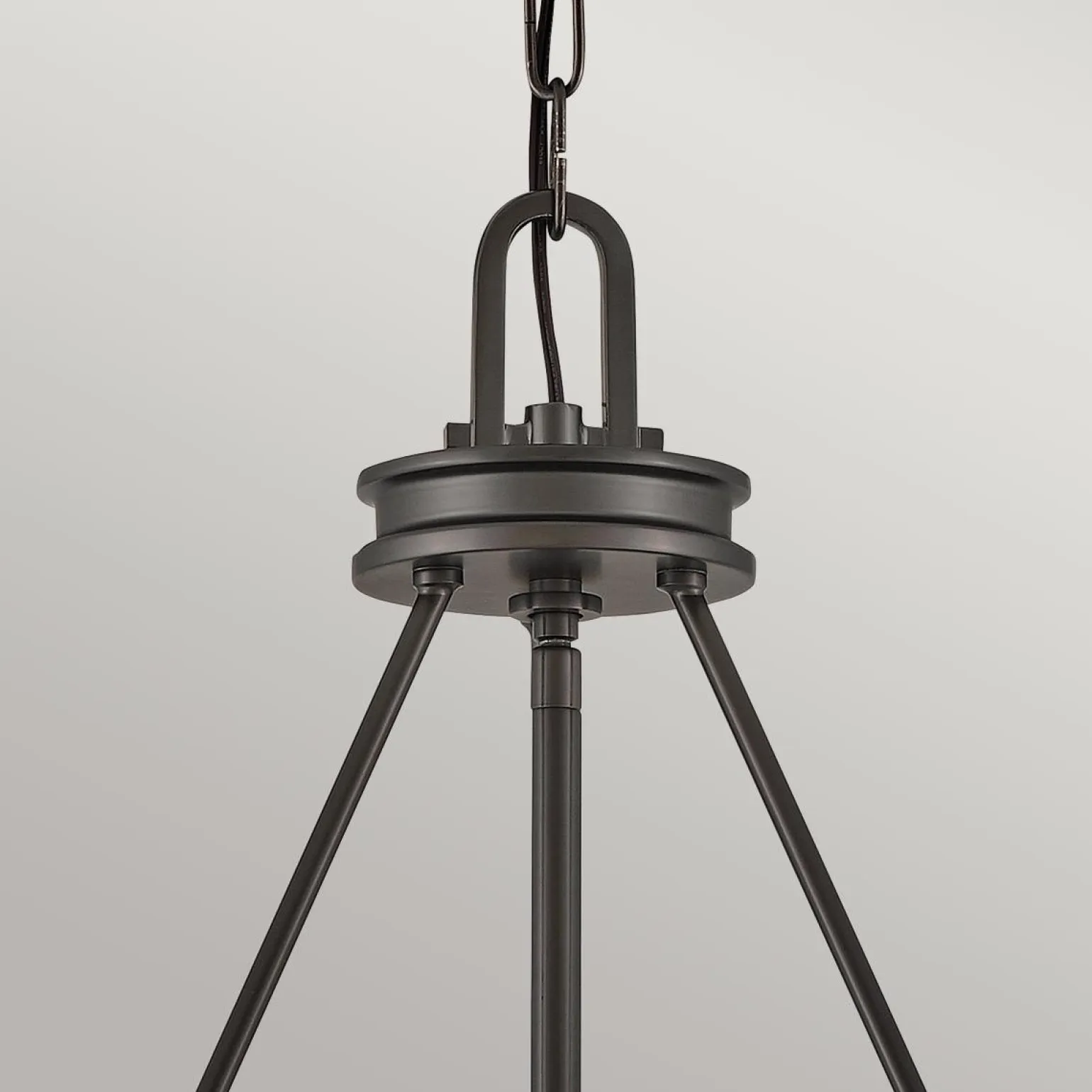 Lampa wisząca Collier - 4 źródła światła - Zgaszona czerń (HK-COLLIER-P-BX) - Elstead Lighting