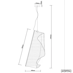 Lampa wisząca Cortina No.1 Altavola Design (LA103/P) - ALTAVOLA DESIGN
