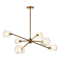 Lampa wisząca COSMIC-6 złota 75 cm (ST-8954-P6) - Step into Design