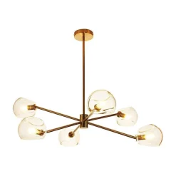 Lampa wisząca COSMIC-6 złota 75 cm (ST-8954-P6) - Step into Design