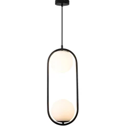 Lampa wisząca COSTA DUO czarna 50 cm (DP0002-2 black) - Step into Design