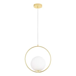 Lampa wisząca COSTA ROUND złota 35 cm (DP0001A-350R) - Step into Design