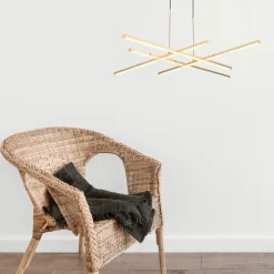 Lampa wisząca CRISS CROSS LED złota 78 cm (ST-MD240406-4 gold) - Step into Design