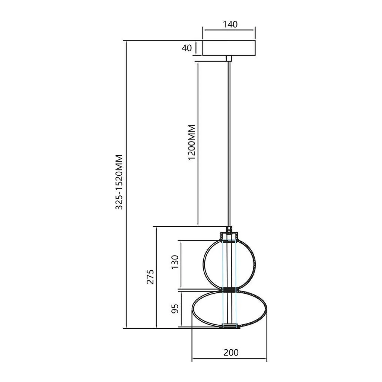 Lampa wisząca DAPHNE SMOKED 12W (ML0344) - Milagro