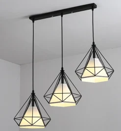 Lampa wisząca Diament Diamond III L (Abigali-CHNR3L-E27)