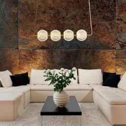 Lampa wisząca Diamond 4 4xLED CCT złota (LP-2202/4L GD) - Light Prestige