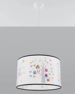 Lampa wisząca do pokoju dziecka bajkowy wzór SOWY 40 (SL.1423) - Sollux Lighting