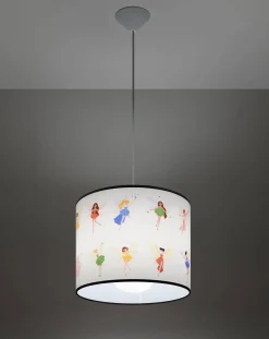 Lampa wisząca do pokoju dziecka bajkowy wzór WRÓŻKI 30 (SL.1416) - Sollux Lighting