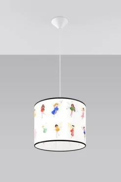 Lampa wisząca do pokoju dziecka bajkowy wzór WRÓŻKI 30 (SL.1416) - Sollux Lighting