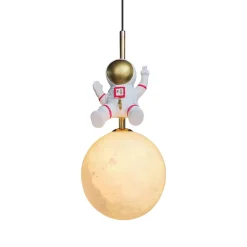 Lampa wisząca do pokoju dziecka Astronauta (ML1721) - Milagro