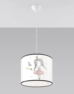 Lampa wisząca do pokoju dziecka bajkowy wzór PRINCESS 30 (SL.1414) - Sollux Lighting